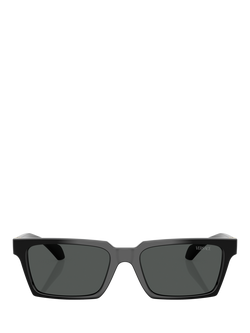 Versace VE4490U Men's Rectangular Sunglasses, Black - view 2, Black