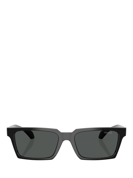 Versace VE4490U Men's Rectangular Sunglasses, Black - view 2, Black