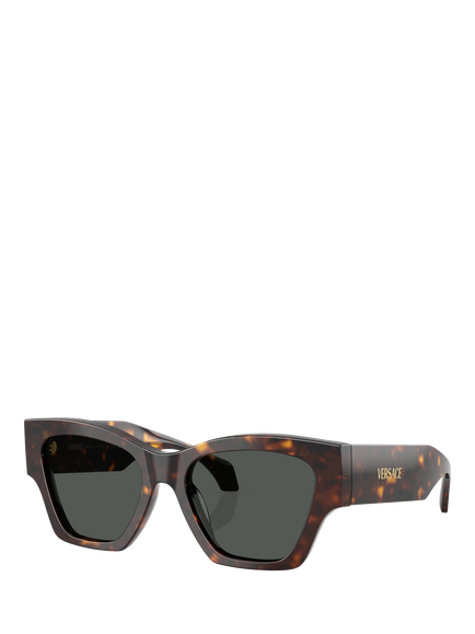 Versace VE4492U Women's Square Sunglasses, Havana/Grey