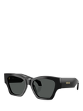 Versace VE4492U Women's Square Sunglasses, Black/Grey