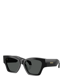 Versace VE4492U Women's Square Sunglasses, Black/Grey