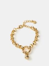 Lauren Ralph Lauren Puffy Heart Beaded Bracelet, Gold