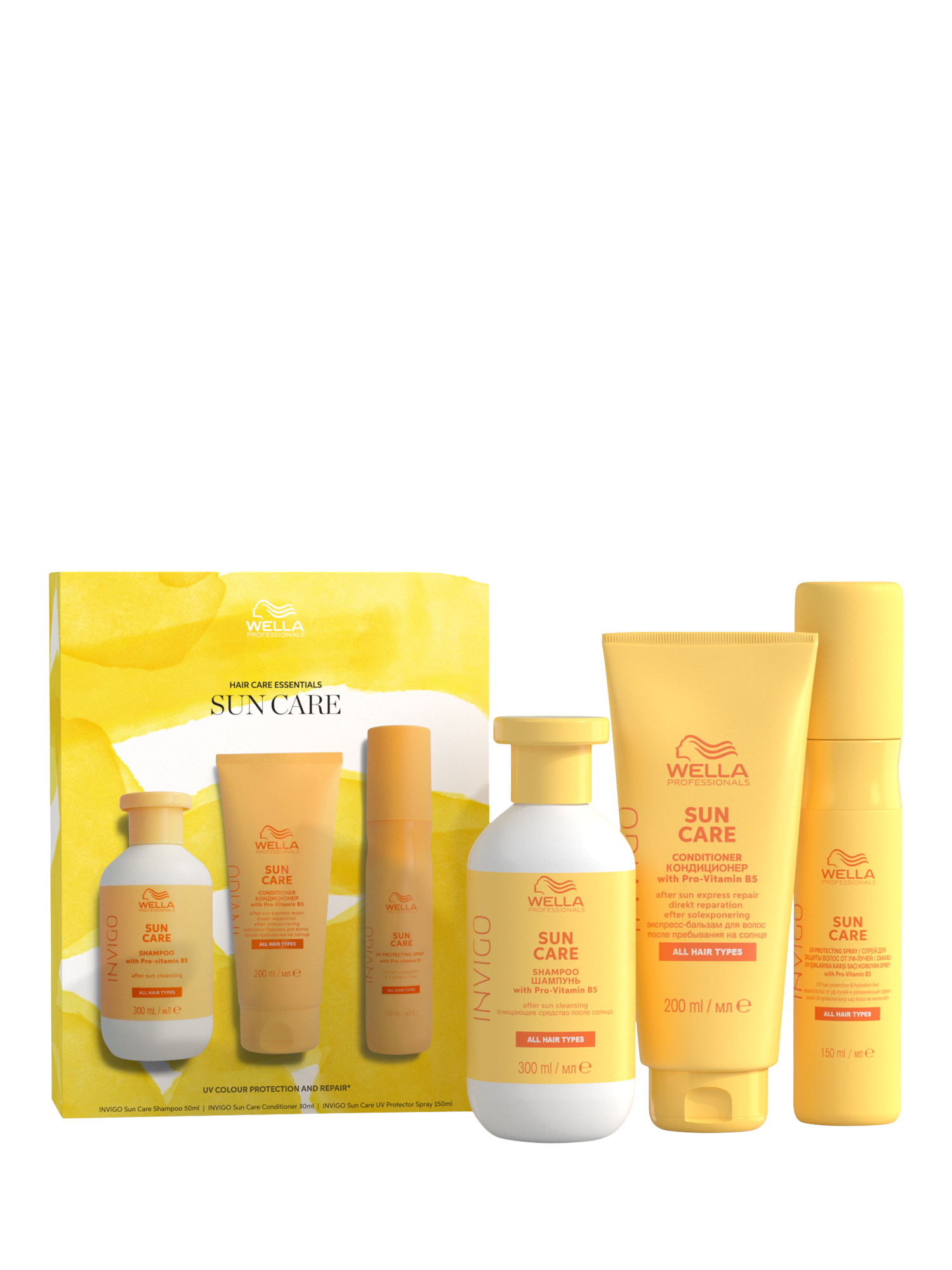 Product image 1 of 8, which shows Wella Professionals Invigo Sun Care Haircare Gift Set