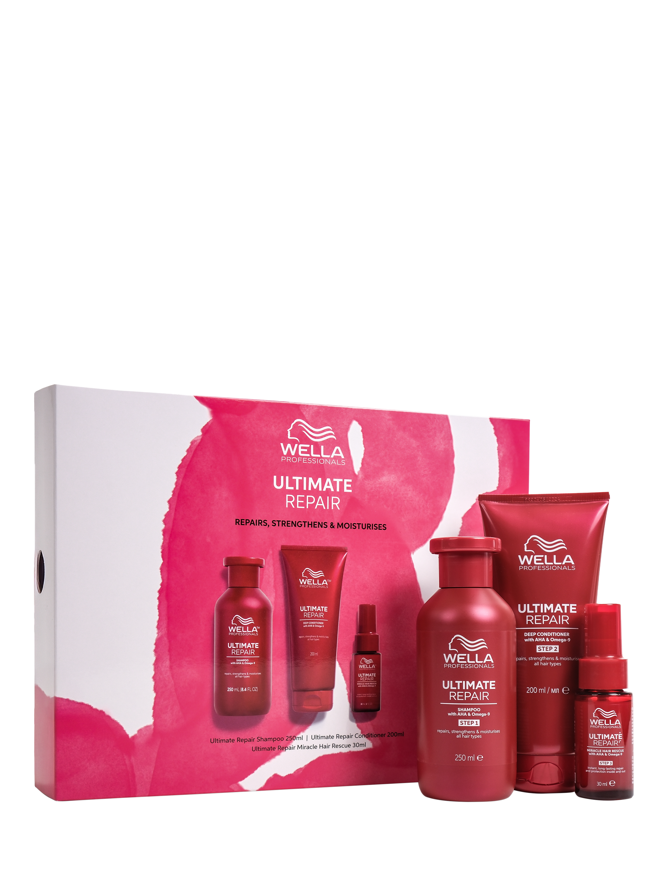 Product image 1 of 8, which shows Wella Professionals Ultimate Repair Haircare Gift Set