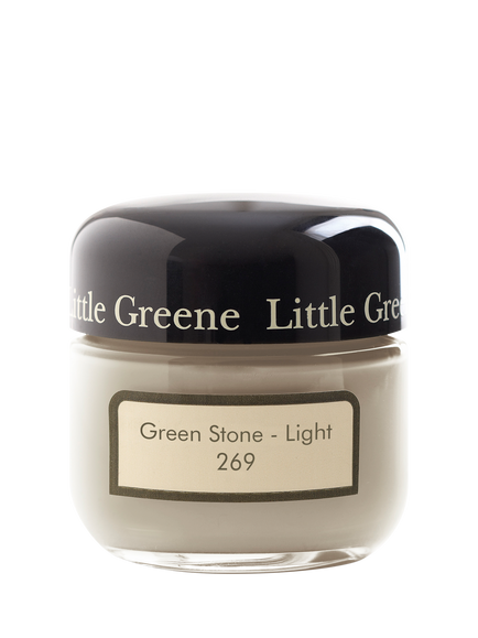 The Little Greene Paint Company Absolute Matt Emulsion Stone & Plaster Tones Tester Pot, Green Stone - Light
