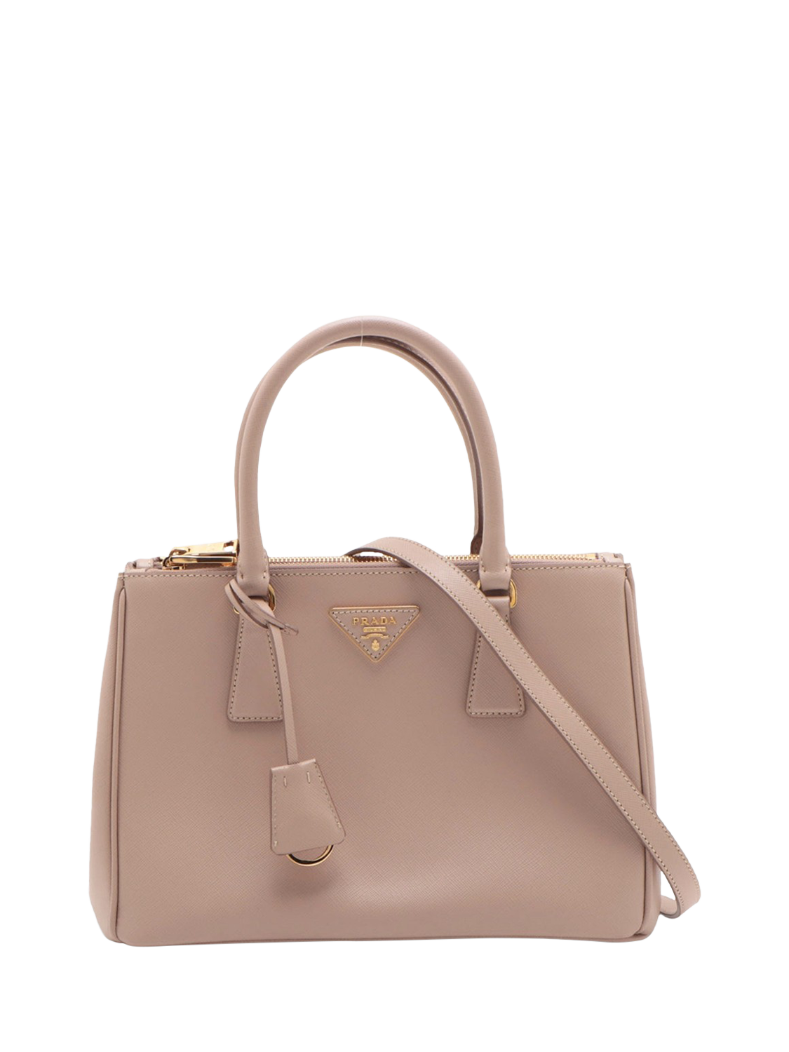 Pre loved Prada Galleria Saffiano Leather Small Top Handle Grab Bag Blush