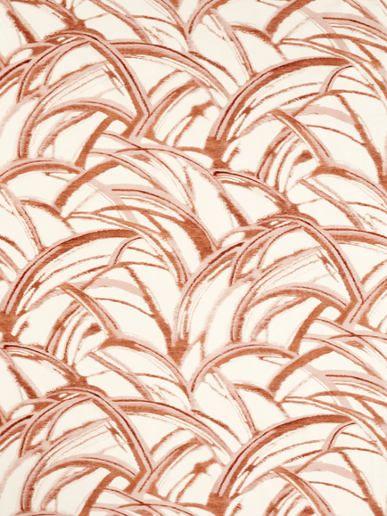 Harlequin Kimono Furnishing Fabric, Burnt Terracotta/Bl