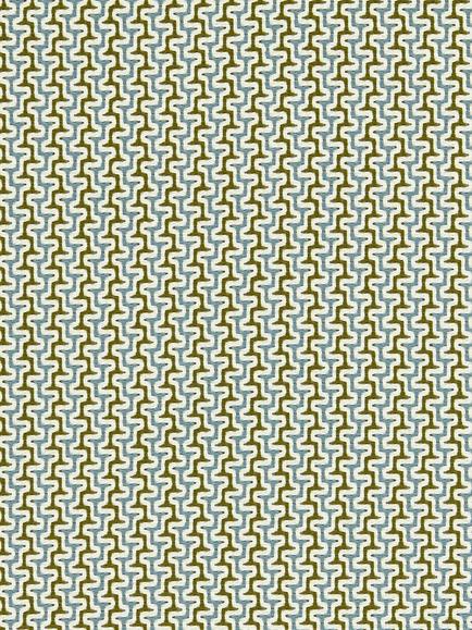 Harlequin Sashiko Furnishing Fabric, Sky/Olive