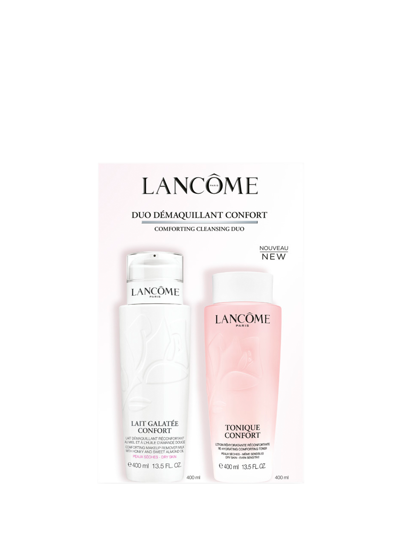 Product image 1 of 4, which shows Lancôme Confort Cleansing Duo Your Comforting Cleansing Program Skincare Gift Set, 2 x 400ml