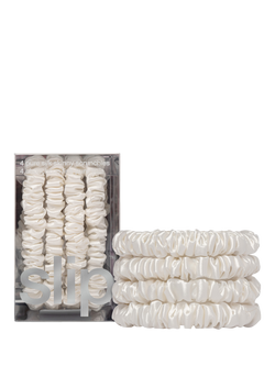 Slip® Skinny Silk Scrunchies, Pack of 4 - view 2, White