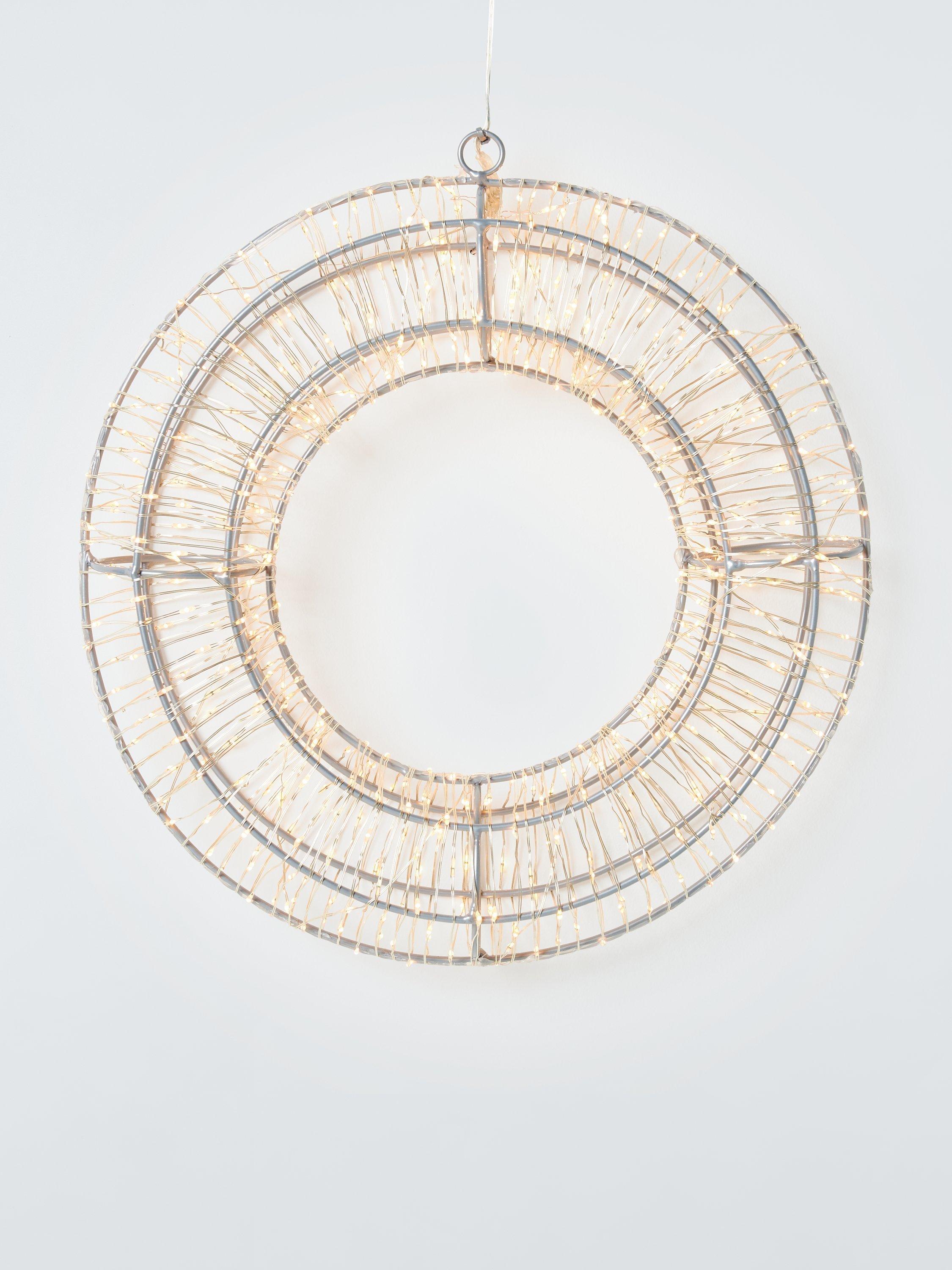 John Lewis LED Wreath, Warm White