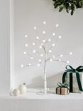 John Lewis Pre-Lit LED Snowball Bare Branch Tree, Warm White