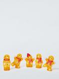 John Lewis Acrylic Gingerbread Man LED Lit Figures, Set of 5