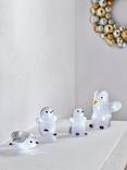 John Lewis Acrylic Penguin LED Lit Figures, Set of 4