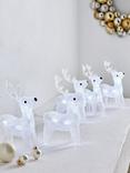 John Lewis Acrylic Reindeer LED Lit Figures, Set of 5