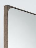 John Lewis Distressed Metal Frame Wall Mirror, 70 x 50cm, Antique Silver