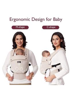 Momcozy Air Mesh Ergonomic Baby Carrier, Pink