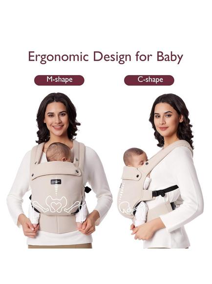 Momcozy Air Mesh Ergonomic Baby Carrier, Pink