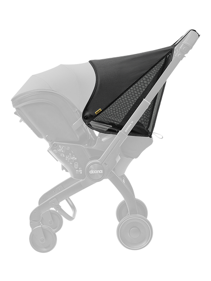 Doona X Sunshade Extension, Black, Black