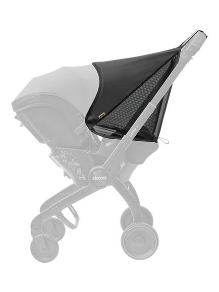 Doona X Sunshade Extension, Black - view 2, Black