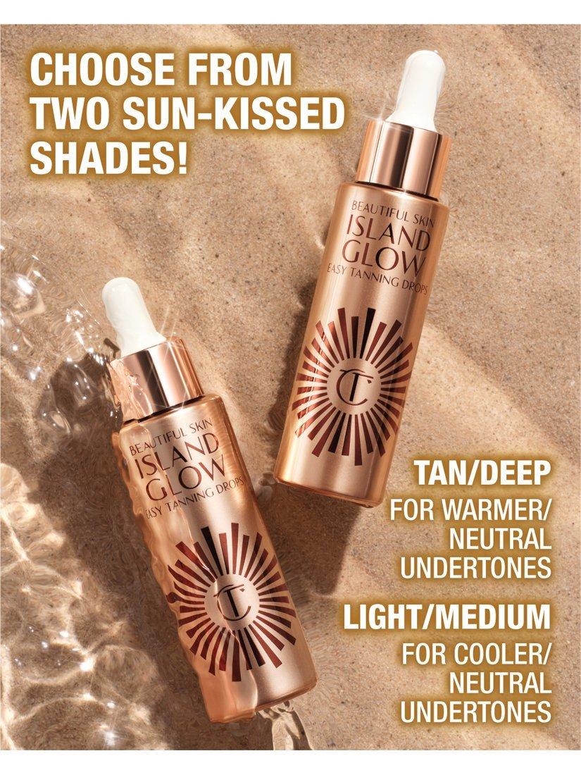 Product image 5 of 8, which shows Charlotte Tilbury Beautiful Skin Island Glow Easy Tanning Drops, Tan/Deep