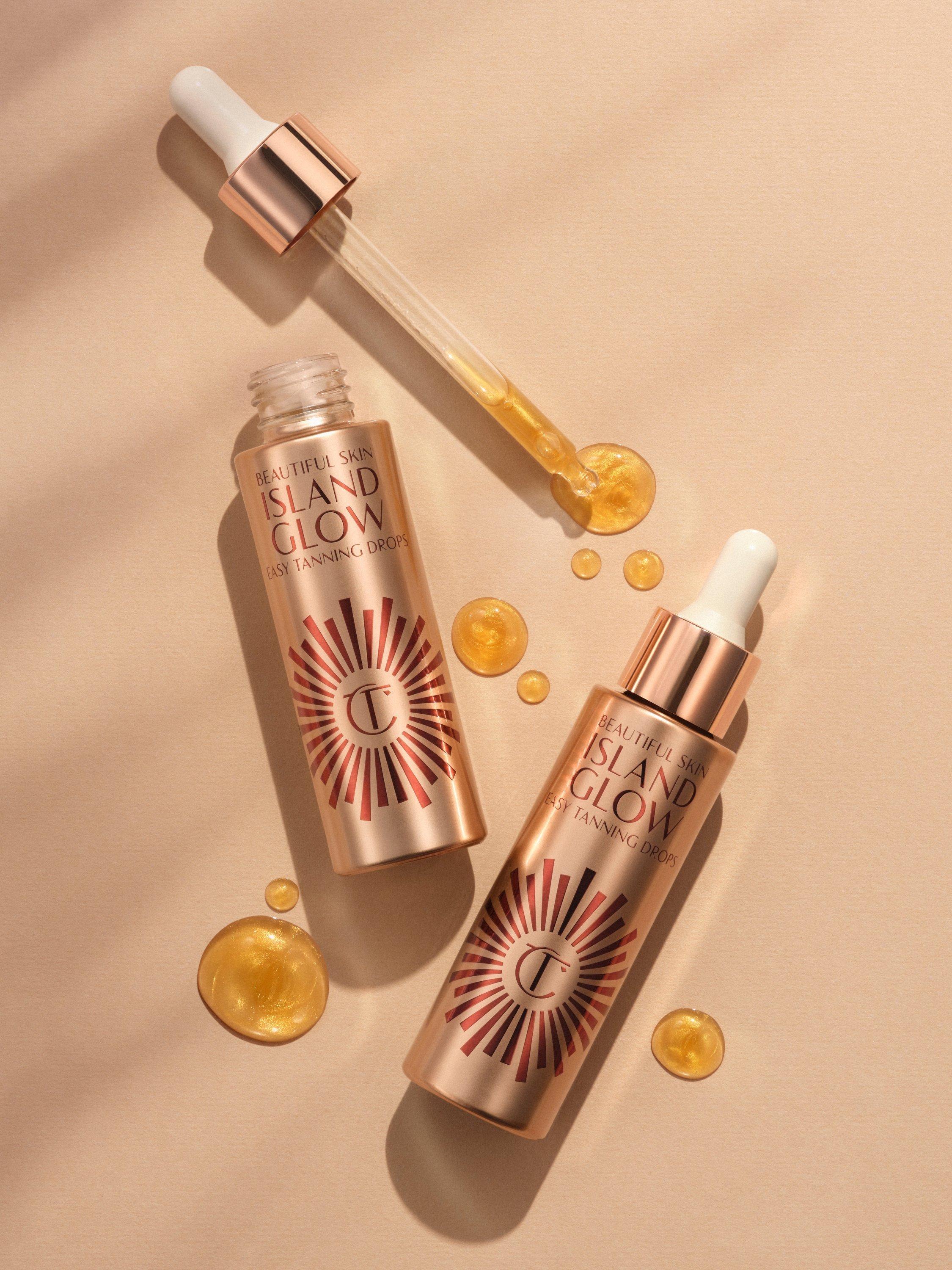 Product image 6 of 8, which shows Charlotte Tilbury Beautiful Skin Island Glow Easy Tanning Drops, Tan/Deep