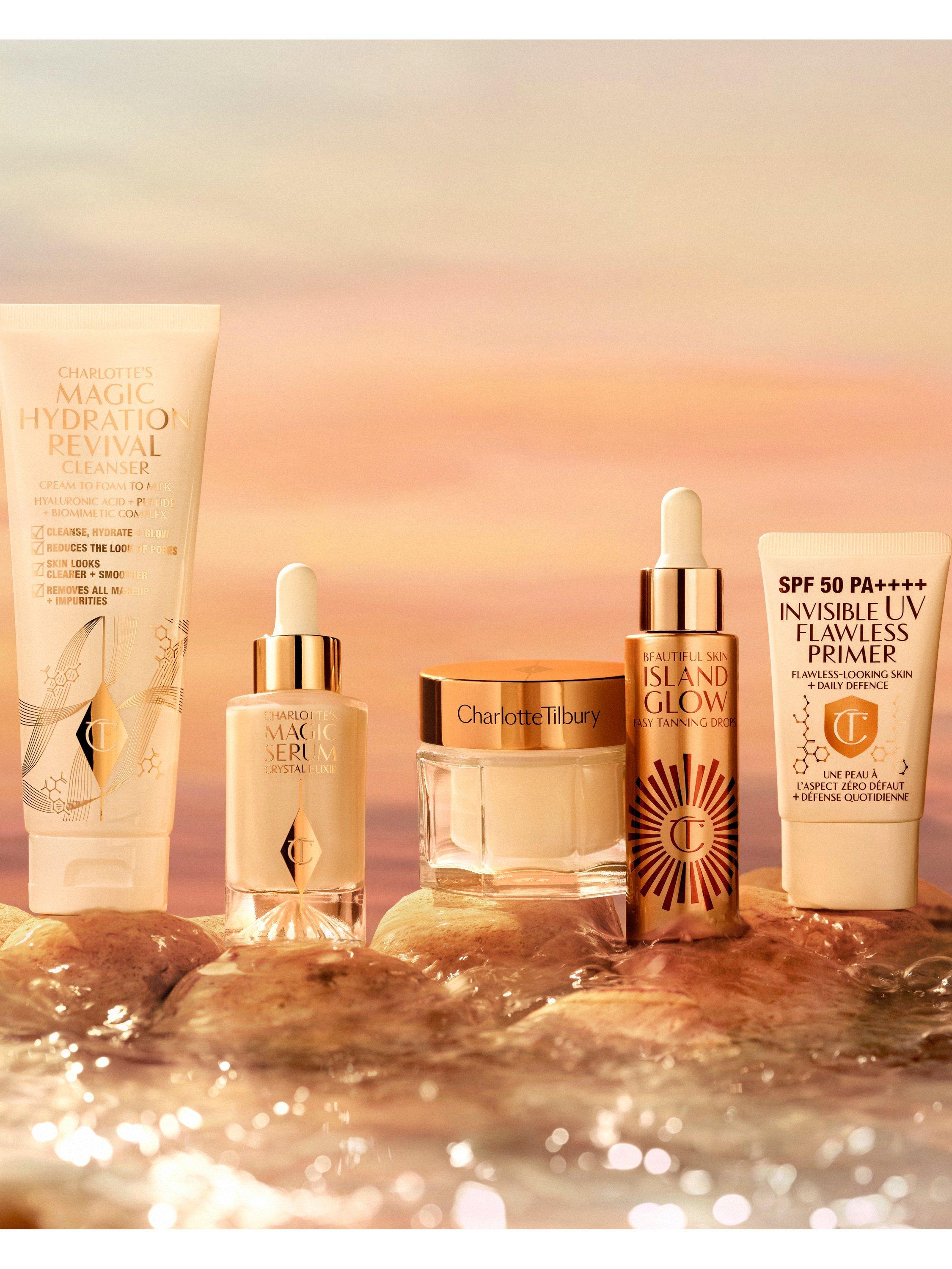 Product image 7 of 8, which shows Charlotte Tilbury Beautiful Skin Island Glow Easy Tanning Drops, Tan/Deep