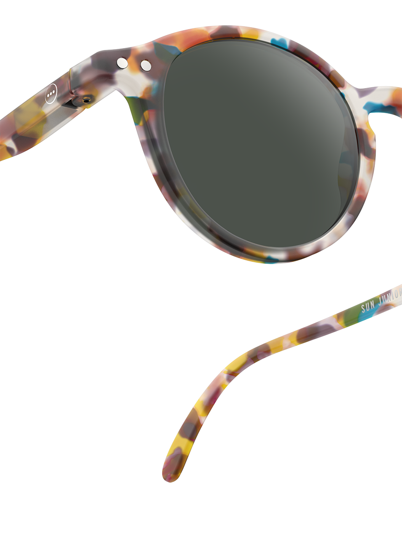 Product image 3 of 5, which shows IZIPIZI Junior Round Sunglasses, Blue/Multi