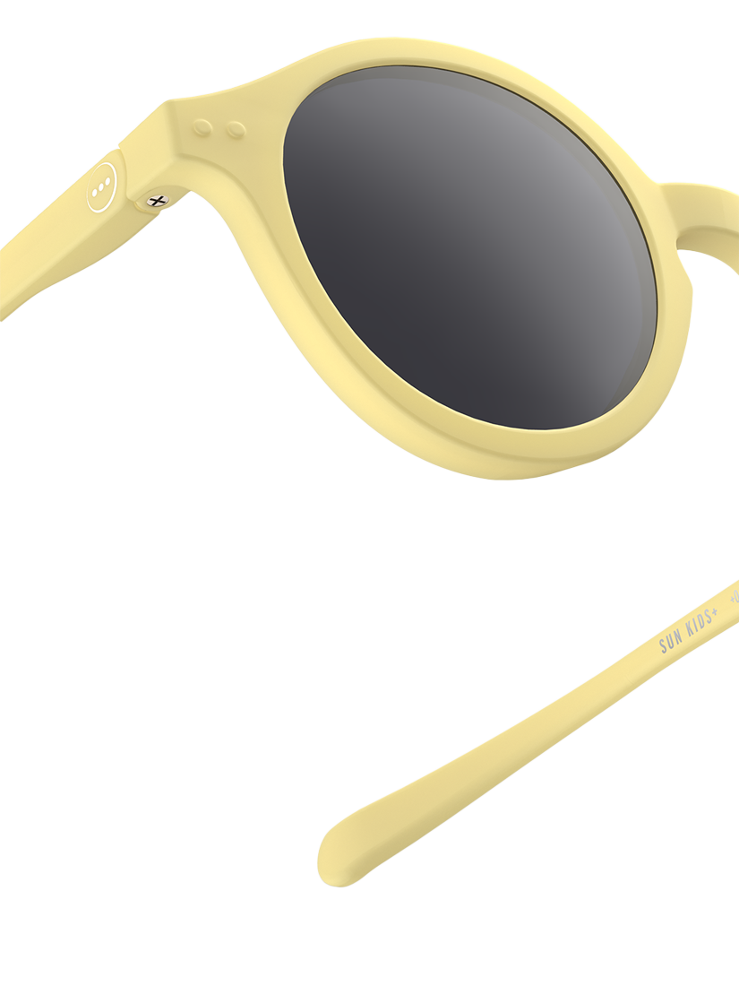 Product image 3 of 5, which shows IZIPIZI Kids' Polarised Round Sunglasses, Yellow
