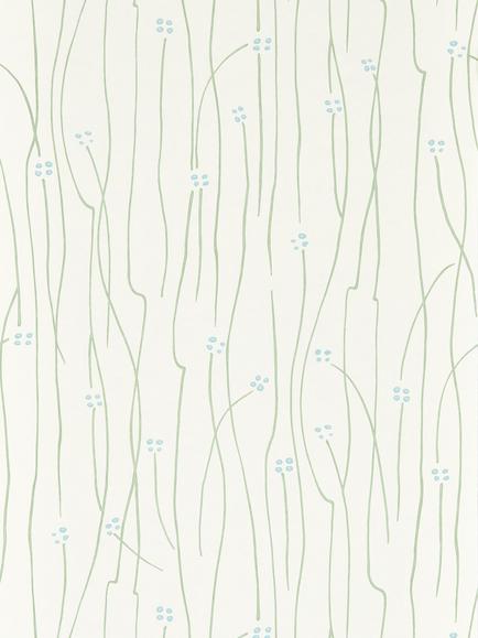 Harlequin Eizou Wallpaper, Avocado/Sky/Chalk