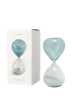 DesignWorks Ink Ombre Glass Hourglass, Blue Ombre