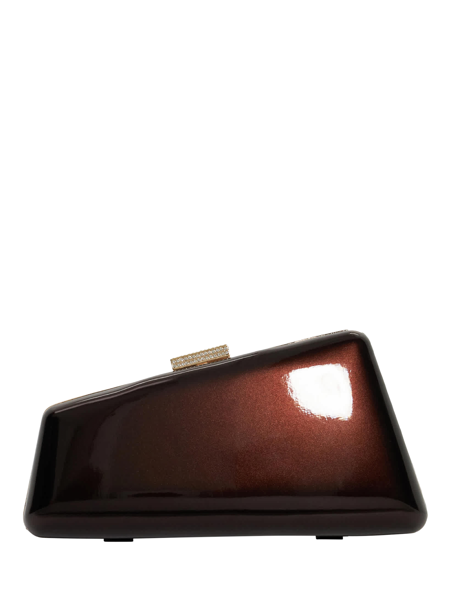 Product image 3 of 5, which shows Dune London Balancing Clutch Bag, Brown