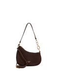 Dune London Direction Asymmetric Chain Detail Suede Shoulder Bag