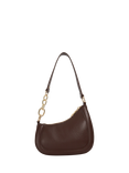 Dune London Direction Asymmetric Chain Detail Suede Shoulder Bag