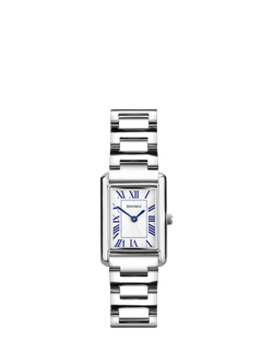 Sekonda 40692 Women's Guilloche Dial Bracelet Strap Watch, Silver, Silver