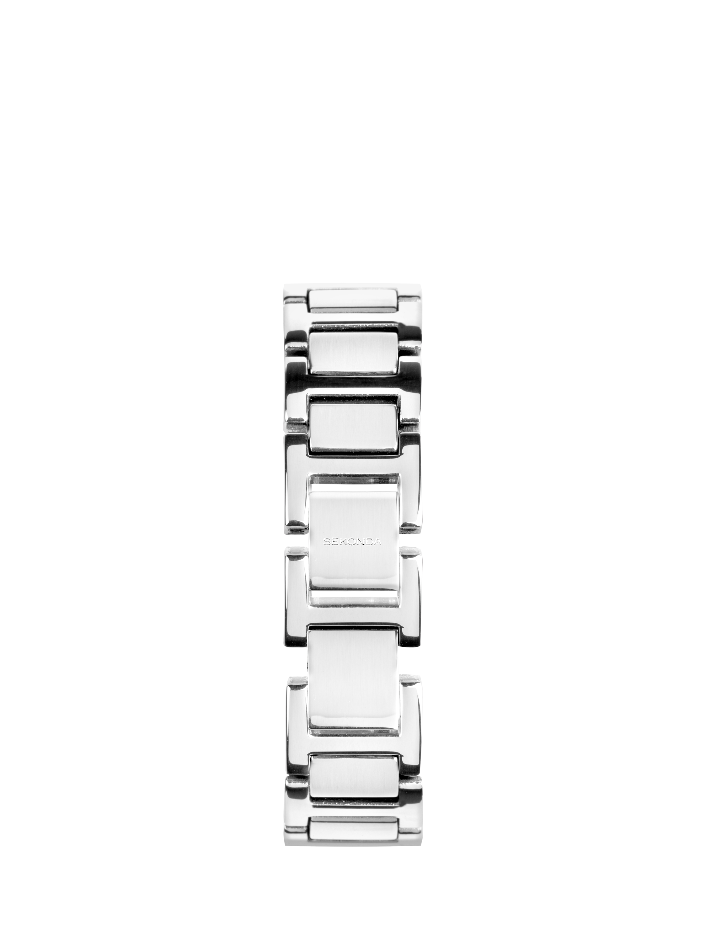 Product image 3 of 6, which shows Sekonda 40692 Women's Guilloche Dial Bracelet Strap Watch, Silver