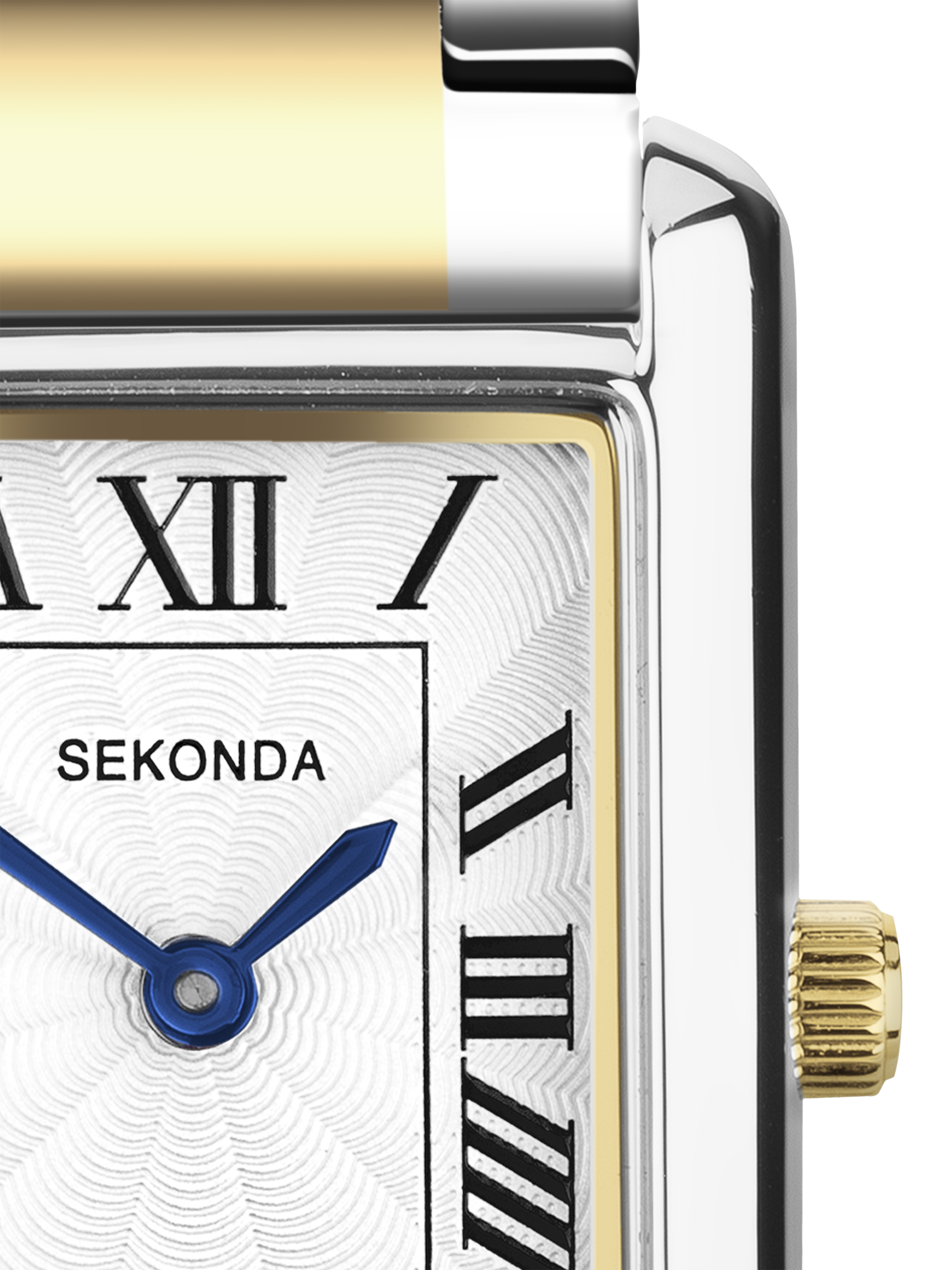 Product image 2 of 6, which shows Sekonda 40693 Women's Guilloche Dial Bracelet Strap Watch, Two Tone