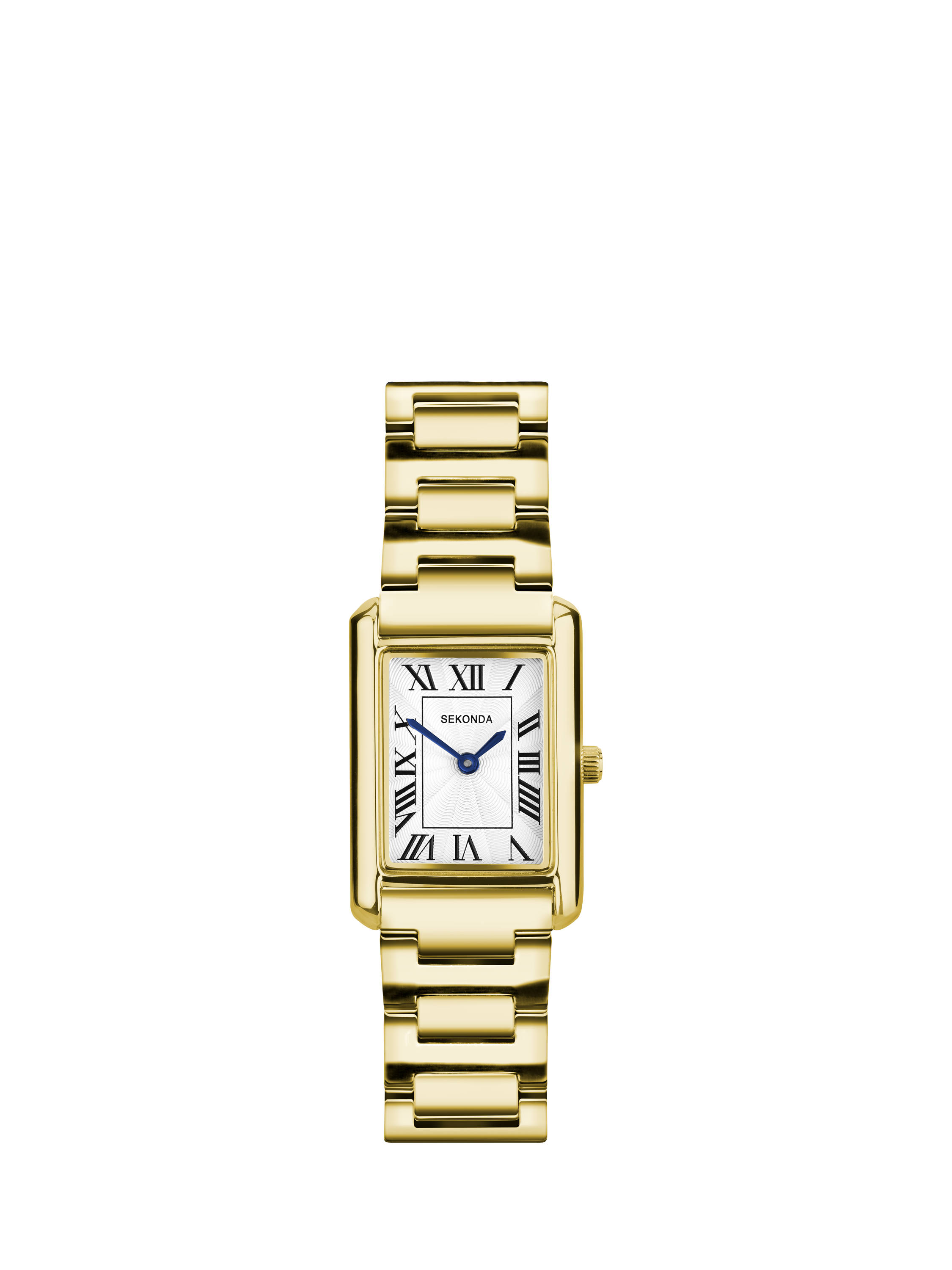 Product image 1 of 6, which shows Sekonda 40694 Women's Guilloche Dial Bracelet Strap Watch, Gold