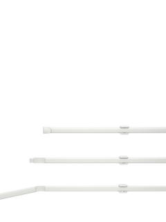 Speedy Products Flexinet Sheer Curtain Rod, 475cm, White