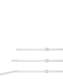 Speedy Products Flexinet Sheer Curtain Rod, 475cm, White