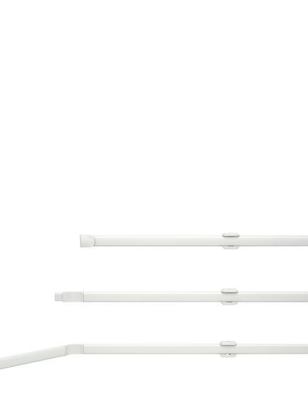 Speedy Products Flexinet Sheer Curtain Rod, 475cm, White
