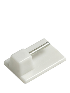 Speedy Products Sheer Curtain Rod Adhesive Hook, White