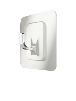 Speedy Products Net Rod Stick On Hook, White, White