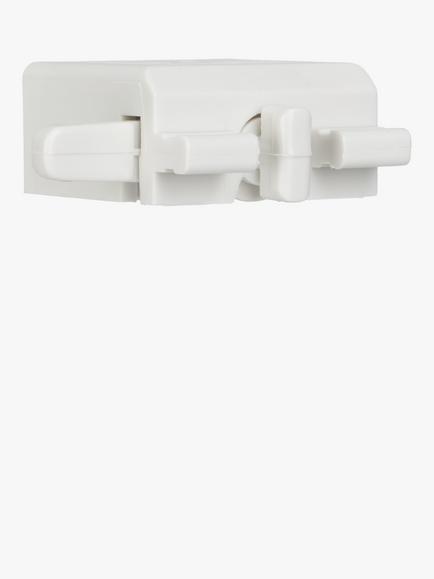Speedy Products Contour Brackets, Pack of 4, White, White
