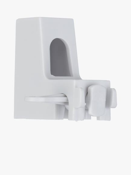 Speedy Products Streamline Keylock Wall Bracket, Lightweight Track, Pack of 4, White, White