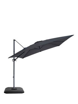 John Lewis Freestanding Adjustable Parasol & Base, 2.5m - view 2, Grey