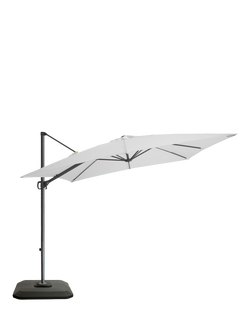 John Lewis Freestanding Adjustable Parasol & Base, 2.5m - view 2, Oyster