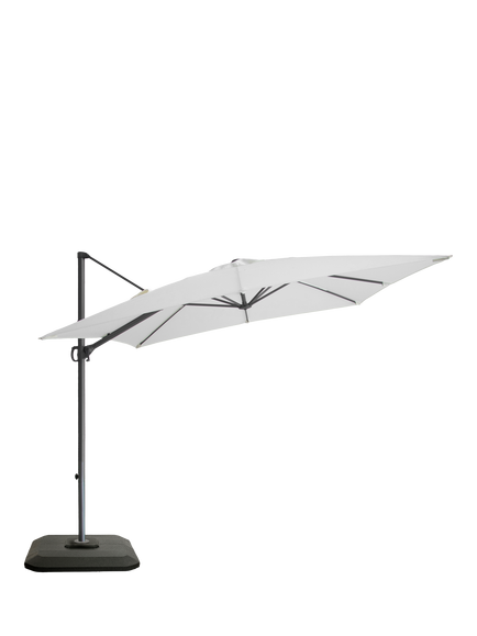 John Lewis Freestanding Adjustable Parasol & Base, 2.5m - view 2, Oyster
