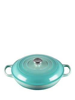 Le Creuset Cast Iron Signature Shallow Casserole, Cool Mint, Cool Mint