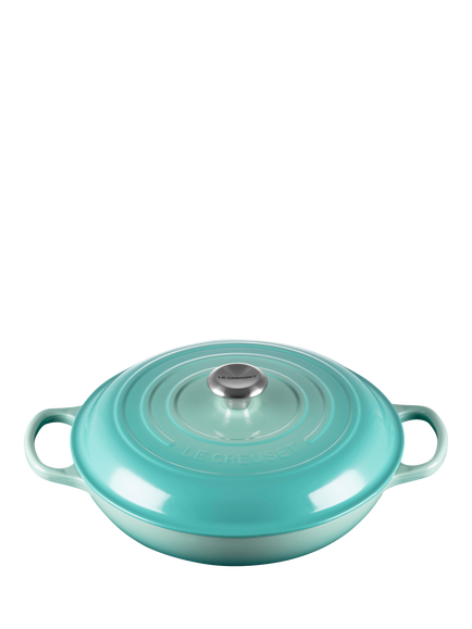 Le Creuset Cast Iron Signature Shallow Casserole, Cool Mint, Cool Mint